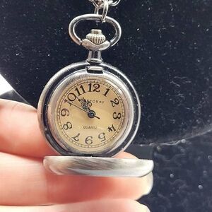 TOKYO BAY Pocket Watch Pendant Neckalce with Dust Bag and Warranty Booklet